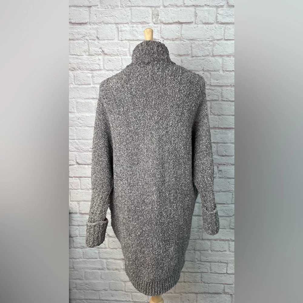 Barefoot Dreams Cozy Chic Knit Cocoon Gray Fuzzy Comfy Cardigan Size S/M - Picture 3 of 6